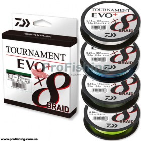 Шнур Daiwa Tournament X8 Braid Evo+ 