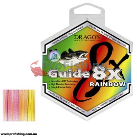 Шнур Dragon Guide 8x Rainbow 