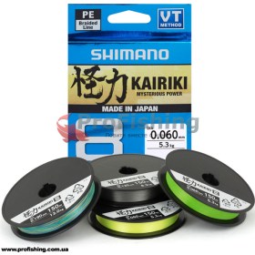 Плетеный шнур для спиннинговой ловли Shimano Kairiki PE SX8