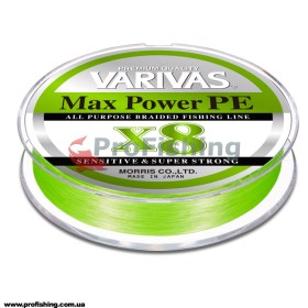 Шнур Varivas Max Power PE X8 Lime Green 