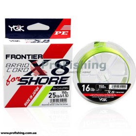 Плетеный шнур YGK Frontier Braid Cord X8 for Shore